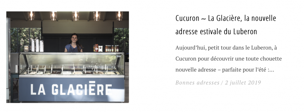 Cucuron ∼ La Glacière, la nouvelle adresse estivale du Luberon